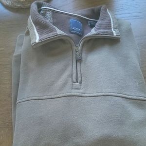 Men's Arrow 1/4 Zip Pullover in a taupe/brown (Size Large TALL)